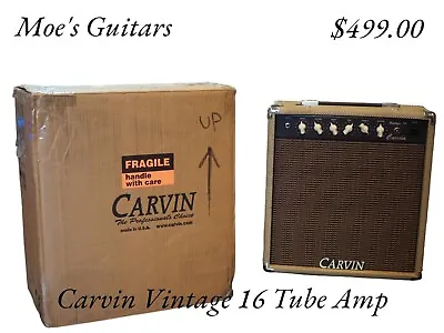 Carvin USA Vintage 16 Tube Amp With Cover & Box Mint • $565