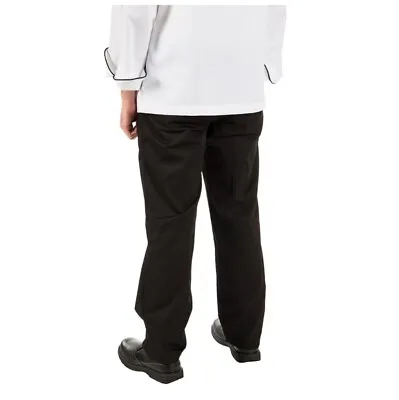 Mercer Culinary Chef Pants Large MIL HT Cook Pant Unisex Black Hounds Tooth Work • $17