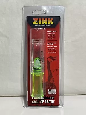 Zink COD Call Of Death Lemon Drop Polycarbonate Single Reed Goose Call - ZNK5068 • $39.97