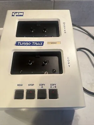 Vintage GEM Turbo Trax LC60126 High Speed Cassette Duplicator Copier Tested Work • $119