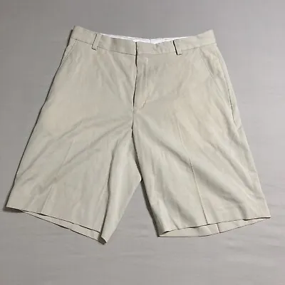 Nike Tiger Woods Collection Golf Shorts Mens 33 Beige Performance 10” Inseam • $14.25