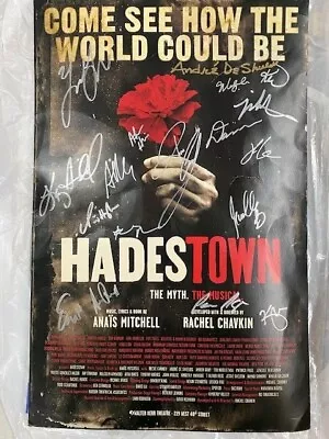 $975 • Buy HADESTOWN Broadway Signed Cast Poster
