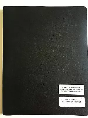 $24.95 • Buy Suzuki Gsx-r600k4 Parts Book Manual