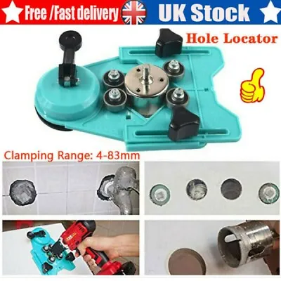 2x Diamond Holesaw Set Locator Hole Saw Drill Bit Cutter Tile Marble Glass Ceram • £11.95