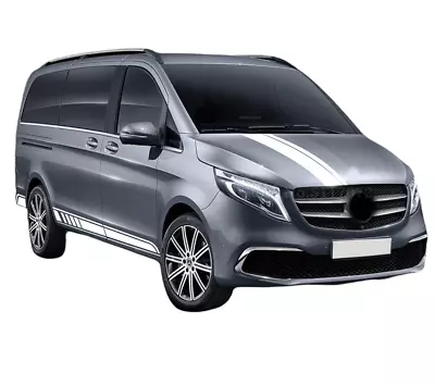 3 PCS Graphic Stripe Car Hood Sticker For Mercedes Benz V Class W447 Vito Viano • $53.57