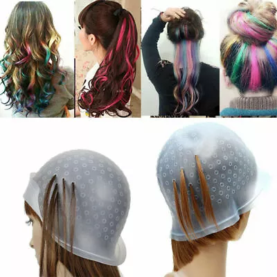 £4.87 • Buy Magicap Reusable Hair Coloring Highlighting Rubber Cap Streaking With Hook UK!!