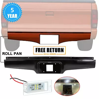 Rear Steel Bumper Roll Pan W/Light For 1982-1993 Chevy S10 GMC S15 Sonoma Pickup • $67.99