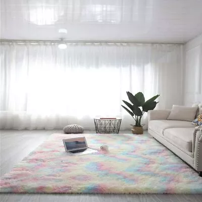 $38.69 • Buy Lochas Fluffy Rainbow Area Rugs For Bedroom Colorful Rugs For Living Room 5'x8'