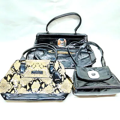 Longchamp Shoulder Bag  Shoulder Bag 3 Set Black Enamel 3750176 • $3.25