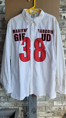 🔥Marithe Francois Girbaud #38 Shirt Men Large White Button Up Long Sleeve🔥  • $60