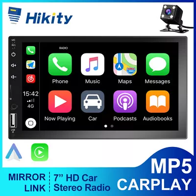 7  Double 2DIN Head Unit Car Stereo MP5 Player Apple Carplay BT Radio FM/USB/AUX • $69.99