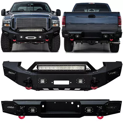 Vijay  For 2005-2007 Ford F250 F350 Front Or Rear Bumper With D-rings And Lights • $819.99