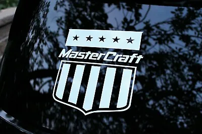 Mastercraft Ski Boat Back Window SET OF 2 Badge Multi-Color Vinyl Decal Sticker • $24.52