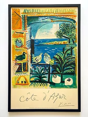 Pablo Picasso Rare 1962  Cote D'azur  Mourlot Lithograph Print Framed Lrg Poster • $5800