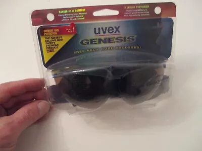 Vintage Uvex Genesis Safety Glasses With Uvextreme Antifog Coating & Black Frame • $3.99