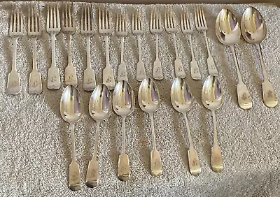 D&A Antique EPNS Electro Nevada Cutlery Lot Bundle Serving Spoon Desert Dinner • £29.99