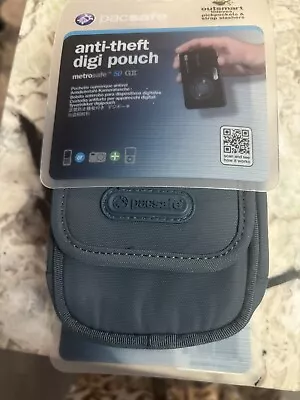 New Pacsafe Daysafe Anti Theft Tech Crossbody Bag RDIF BLOCKING Blue Polka Dot  • $19.99