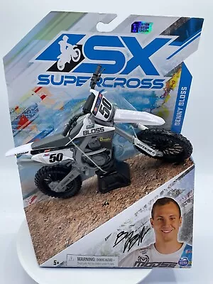 SX Supercross Motorbike Benny Bloss #50 1:24 Scale Motocross Motorcycle • $14.99