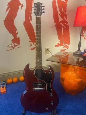 $699 • Buy 2012 Gibson SG Junior Cherry Red Electric Guitar USED VG Condition
