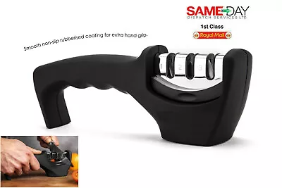 £7.99 • Buy Professional Knife Sharpener 3 Stage Knife Sharpening Kitchen Blade Tool Sharp