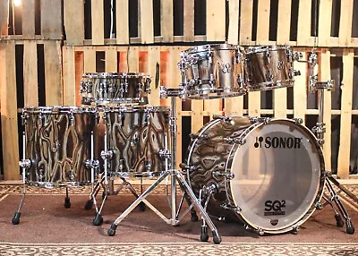 Sonor SQ2 Heavy Beech Elder Tree Veneer Semi Gloss Drum Set - 2210121416 • $8773.07