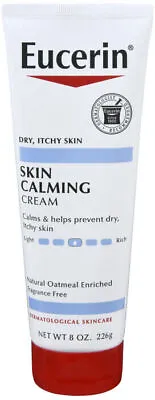Eucerin Skin Calming Cream Full Body Lotion For Dry Itchy Skin 8 Oz Tube • $16.79