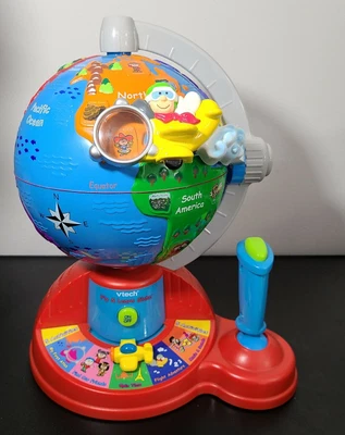 $24.99 • Buy Vtech Fly And Learn Globe Interactive Educational Talking Kids Atlas Geography