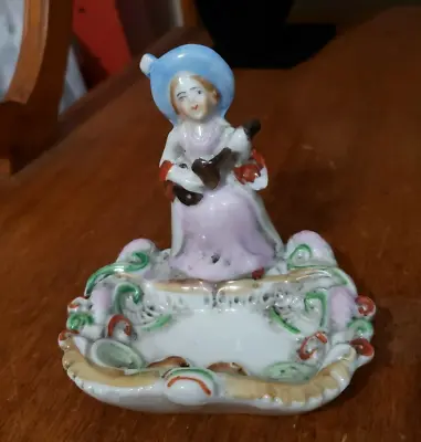 Vintage Porcelain Made In Japan Lady Ring /Trinket Dish • $3.99