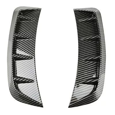 $20.14 • Buy  2Pcs Car Wheel Carbon Fiber Protector ABS Decoration Air Vent Hood Sticker Kit 