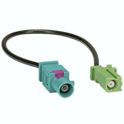 Fakra Z Male To Pioneer AVIC Green GPS Retention Connector RG174 Coaxial Cable • £12