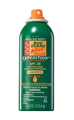 Avon Skin So Soft Bug Guard Plus IR3535® Expedition™ Aerosol Spray SPF 28 • $17.99