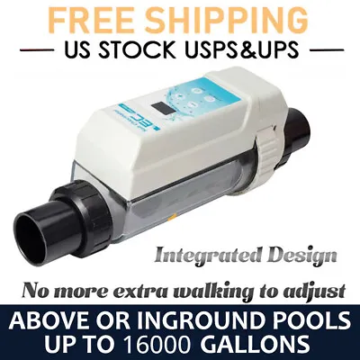 For 16000 Gallon Chlorinator Complete Salt Water Pool Chlorine Generator System • $429.98