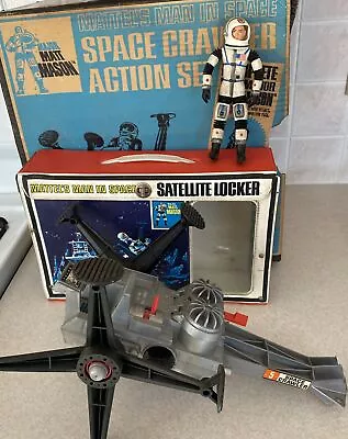 1966 Mattel Major Matt Mason SPACE CRAWLER Action Set With Satellite Locker LOOK • $225.25