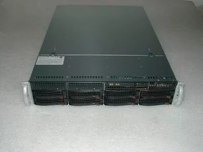 SUPERMICRO SERVER 2U X95RW-F E5-2637V2 CPU 32GB RAM 2xPSU 9271-8i RAID • $240