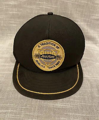 Vintage 1985 MoorMans Feed Black Gold Cap 100 Years Quality Since 1885 Rare • $20