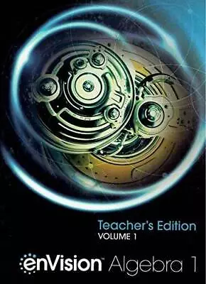 EnVision Algebra 1 Teachers Edition Volume 1 9780328931842 032893184 - GOOD • $49