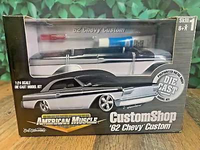 Diecast Metal Model Kit Ert Collectibles Custom Shop 62 Chevy Custom 1:24 • $26.10