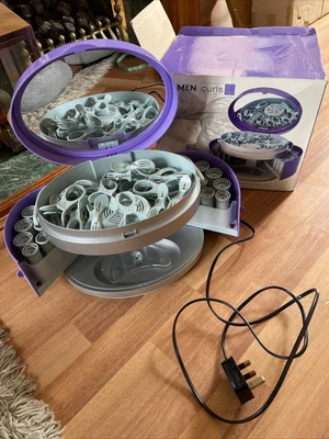 £11.99 • Buy Carmen Curls Beauty Centre Model Heated Rollers & Nail Drying Chamber Lilac