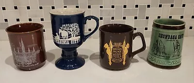Lot Of 4 Vintage 1970's Travel Tourist Coffee Mugs  • $14