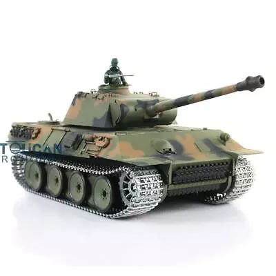 Heng Long 7.0 3819 German Panther V RTR 1/16 RC Tank Metal Tracks Driving Wheels • $194.32