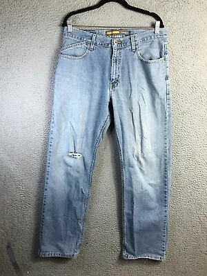 Vintage Levis Silvertab Jeans Mens 33x32 (34x30) Light Wash Relaxed Denim Pants • $36.88