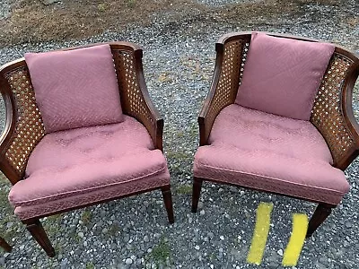 Vintage Cain Back Accent Chairs • $150