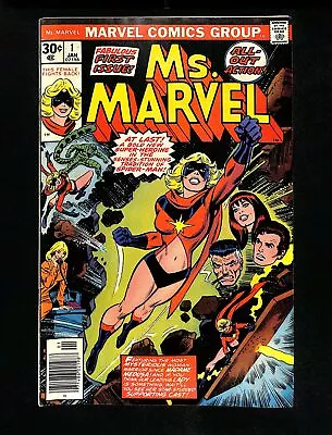 Ms. Marvel #1 VF- 7.5 1st Appearance Carol Danvers As Ms. Marvel! Marvel 1977 • £39.41