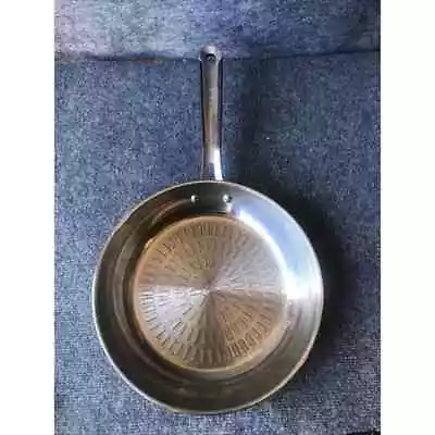 Pre-Owned Vintage T-Fal Stainless Steel 11” Round Frying Pan Skillet Cookware • $17.99