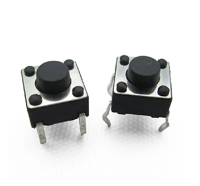 100PCS 6*6*6mm 6x6x6 Mm Micro Momentary Tactile Tact Touch Push Button Switch  • $1.11