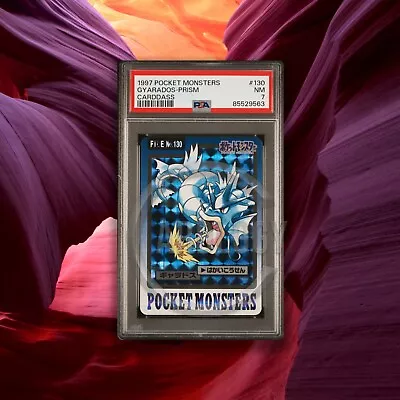 1997 Pocket Monsters Carddass 130 Gyarados-prism  Psa 7 • $39.99