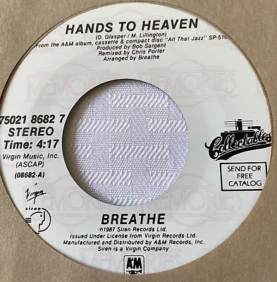 Breathe 45 Hands To Heaven / How Can I Fall NEW Reissue Unplayed • $9.99