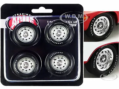 Mopar Rally Wheel & Tire Set Of 4 Pieces 1/18 By Acme A1806123rw • $16.95