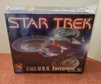 $39.99 • Buy USS Enterprise Snapfast Model 1701-B C E Set 1998 AMT Ertl Kit 8002 Star Trek 
