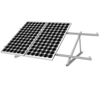 Solar Panel PV Mounting Flat Roof & Ground Aluminium Triangle Adjustable Angle • £110